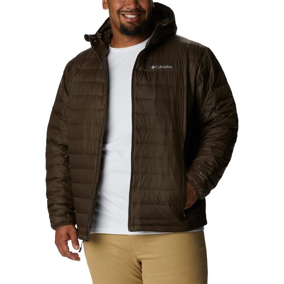 NWT Columbia Men’s Voodoo Falls 590 TurboDown Hooded Jacket – Cordovan, L - Picture 1 of 7